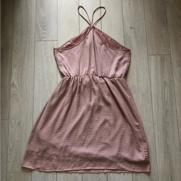 Lush Dusty Pink Halter Dress - Picture 3 of 10